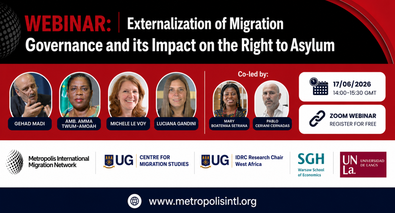 Webinar: Externalization of Migration Governance and its Impact on the Right to Asylum  The Centre for Migration Studies, University of Ghana, invites researchers, policymakers, practitioners, students and the general public to participate in the inaug